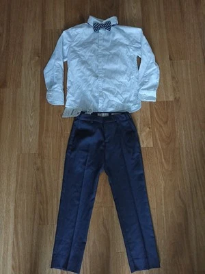 Zara Hose Hemd Fliege Jungen Anzug Besondere Anlässe Feiern Outfits Set Gr. 110 - Bild 1 von 4