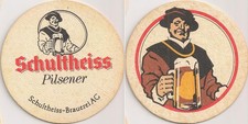 Schultheiss-Brauerei AG - alter Bierdeckel "Schultheiss Pilsener"
