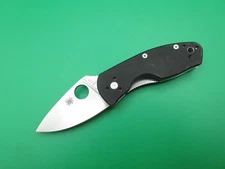 Spyderco Ambitious Liner Lock Plain Edge Folding Pocket Knife
