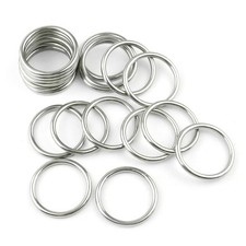 20 PCS Smoothing Welded 304 Stainless Steel O-Ring Welded Round Rings ...
