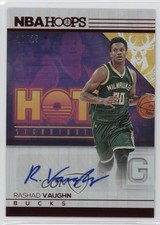 2016-17 Panini NBA Hoops Hot Signatures Red 20/25 Rashad Vaughn #10 Auto 5l1