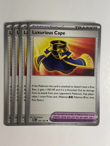 Pokemon TCG Paradox Rift 4x Playset Luxurious Cape 166/182 Near Mint