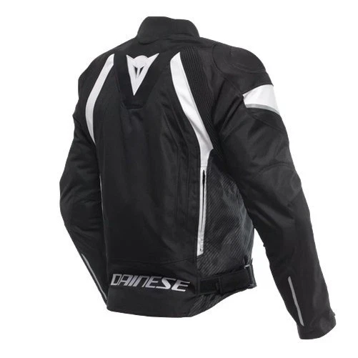 Chaqueta Moto Hombre Dainese Avro 5 Tex Man Black Sport Touring Blanco Negro - Imagen 2 de 4
