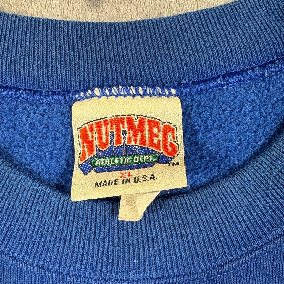 Vintage 1925 New York Giants Sweatshirt Mens Large Blue Nutmeg Football NFL - Image 4 of 4
