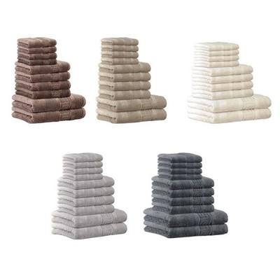 CAWÖ towel set, 10 pieces - C Noblesse, 2 x shower towel, 4 x towel, 4 x guest...