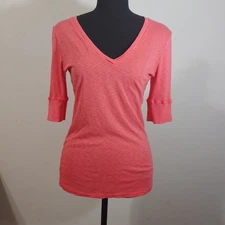 Michael Stars V Neck Short Sleeve Supima T Shirt