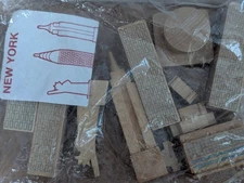 New York In a Bag Muji & MOMA Architecture Wooden City Buildings-Miniatures-New