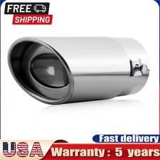 Universal Exhaust Tips Chrome Finish Easy Install Fit 1.5-2 Inch Tail Pipe Universal Exhaust Tips Chrome Finish Easy Install Fit 1.5-2 Inch Tail Pipe
