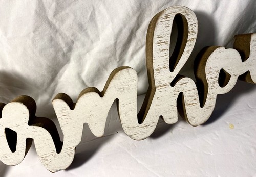 Distressed Farmhouse Wood Decor Sign - Picture 6 of 15