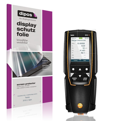 4x Schutzfolie klar für Testo 310 2. Gen Displayschutzfolie Folie Display