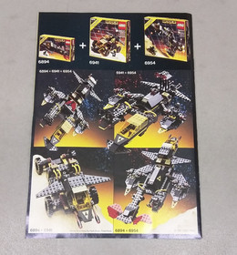 LEGO Space Blacktron 6894 Invader EUC Modular Spaceship Cargo Bay Robot