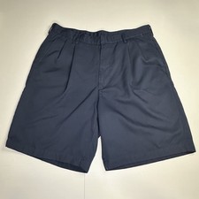 Nike Golf Dri-Fit Golf Shorts Size 34 Navy Blue With Blue Logo