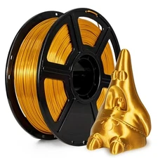 Gold Silk PLA 3D Printer Filament 1kg Spool with +/- 0.02mm Accuracy