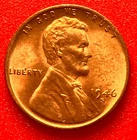 1946-S Lincoln Wheat Cent Penny GEM RED BU From an Original Bank Roll