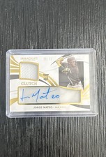 2021 Panini Immaculate Collection - Clearly Clutch RC Materials Jorge Mateo #/50