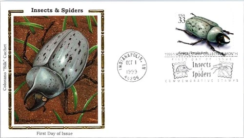 FDC 1999 SC #3351k Colorano / Eastern Hercules Beetle - Indianapolis Ind  J23231