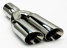 Exhaust Tip 2.25 Inlet 3.00 Outlet 13.00 Wd080-225-hp-ss Dual Polished 304 Sta