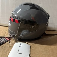 VIPER V22 Jet Helmet DVS Motorcycle Helmet Second Meteor Grey LARGE U5