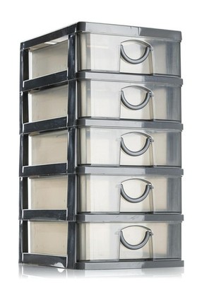 Transparent Schubladen 5 typ Desktop-Aufbewahrung sbox Schmink tisch regal Büro