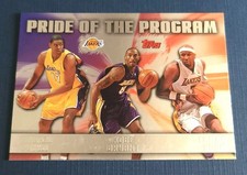 2006-07 Topps Pride of the Program Kobe Bryant, Lamar Odom, Bynum #PP9 Lakers
