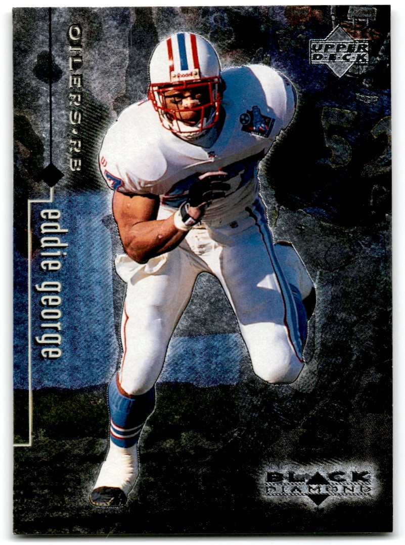 1998 Upper Deck Black Diamond Rookie Edition Eddie George Tennessee Oilers #86