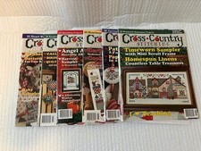 Cross Country Stitching Magazine Lot of 6 from 1996-97