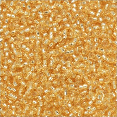 Miyuki Round Seed Beads Size 15/0 Silver Lined Gold 8.2 Gram-Tube (15-93)