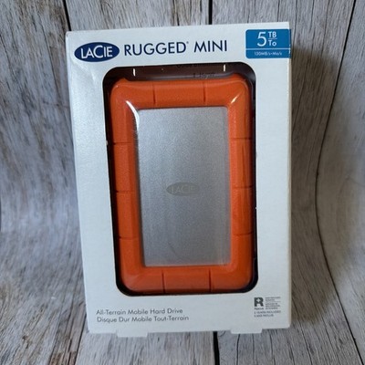 LaCie Rugged Mini 5TB External Hard Drive Portable HDD   USB 3.0 