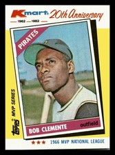 1982 Topps Kmart 20th Anniversary Bob Clemente HOF #10 NM-MINT
