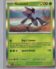 Genesect 008/094 Rare Phantasmal Flames Pokemon Holo Near Mint