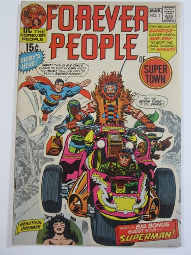 The Forever People # 1 FN - (DC Comics, 1971) Jack Kirby! 1. Ausgabe!