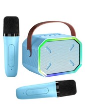 Karaoke Machine for Kids and Adults, Mini Portable Bluetooth Medium, Blue