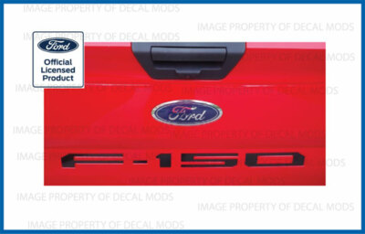2019 Ford F150 Tailgate Inserts Decals Letters Indent Stickers - MATTE BLACK
