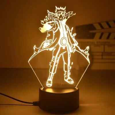 Naruto Cartoon Anime 3D Night Light LED Colorful Lamp For Desk Decor Gift Kids