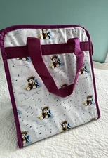 Vintage 1996 Ross Pediatrics Similac Formula Cooler Diaper Bag Teddy Bear Purple