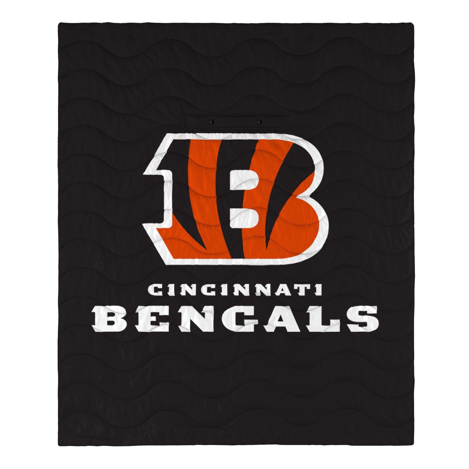 Эксклюзивное одеяло с большим логотипом FOCO NFL Cincinnati Bengals, пригодное для ношения на открытом воздухе, 50x60