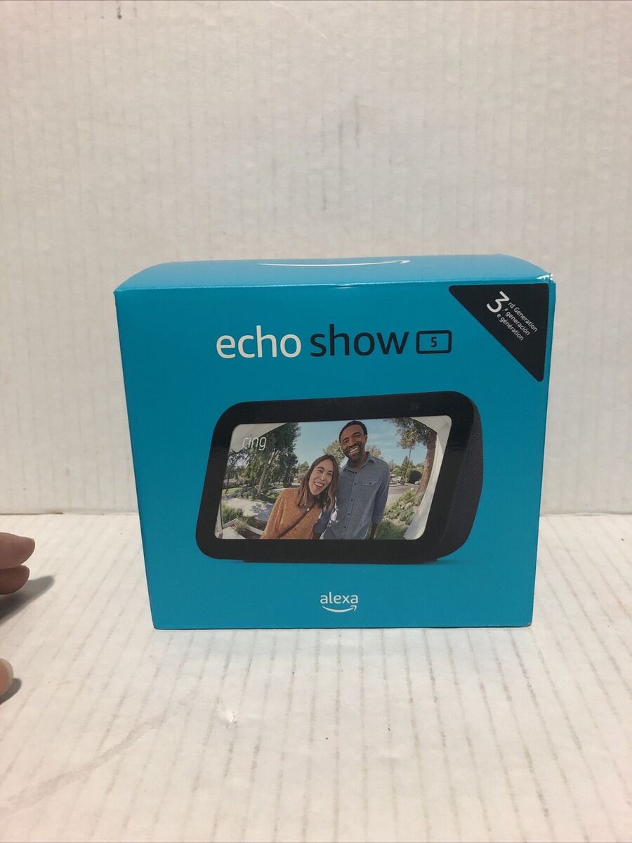 New Amazon Echo Show 5 3rd Generation Smart Display Black New Amazon Echo Show 5 3rd Generation Smart Display Black