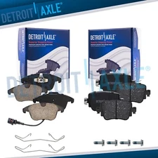 Front & Rear Ceramic Brake Pads for 2016-2019 Audi Q3 Quattro Volkswagen Passat