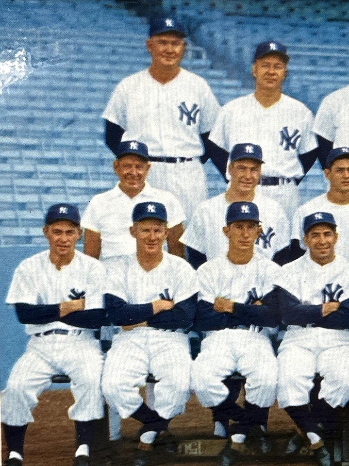 Letrero de la Serie Mundial Ballantine Ale & Beer 1954 New York Yankees de colección Foto 3 de 4