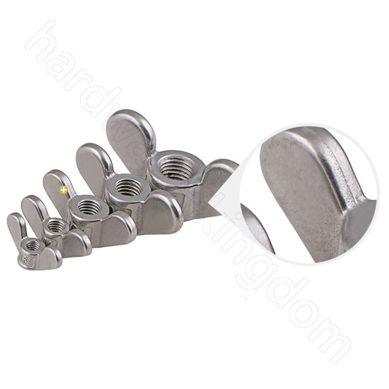 Wing Nuts Steel Butterfly Nut 304 A2 Stainless Steel M4 M5 M6 M8