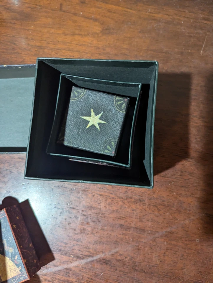 Bob's Boxes 3~Primitive Stackable Nesting Boxes Lang Paper Winter and Nativity - Image 3 of 4