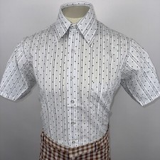 NOS Towncraft Dress Shirt Penneys Sanforized Vintage 1960s MCM Medium Mens 15.5