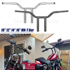 10" 12" 14" 16" MX-T Bars Handlebar For Harley Sportster XL Iron 883 1200 72 48