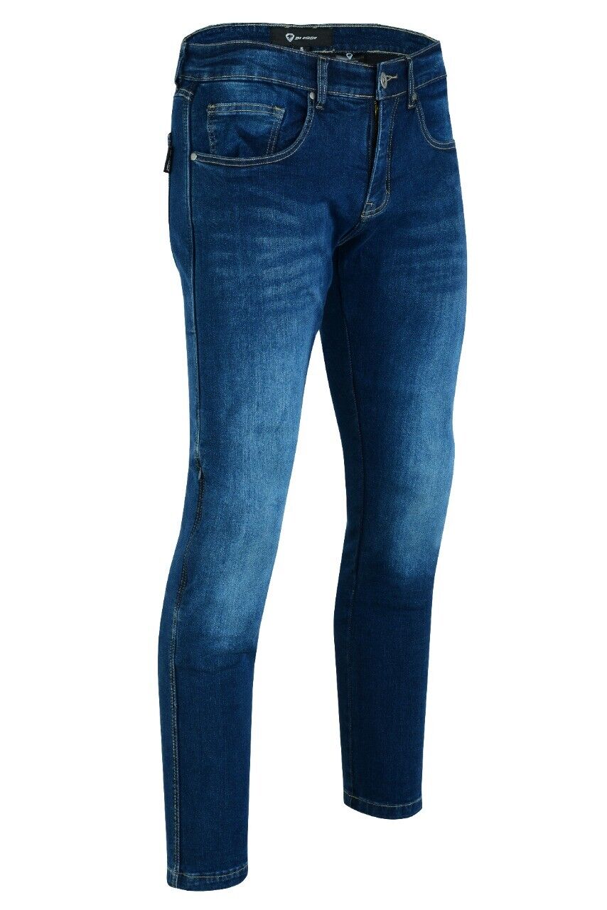 Jeans Denim Pantalone Moto Elasticizzati Slim Armid Con Protezioni CE BI ESSE