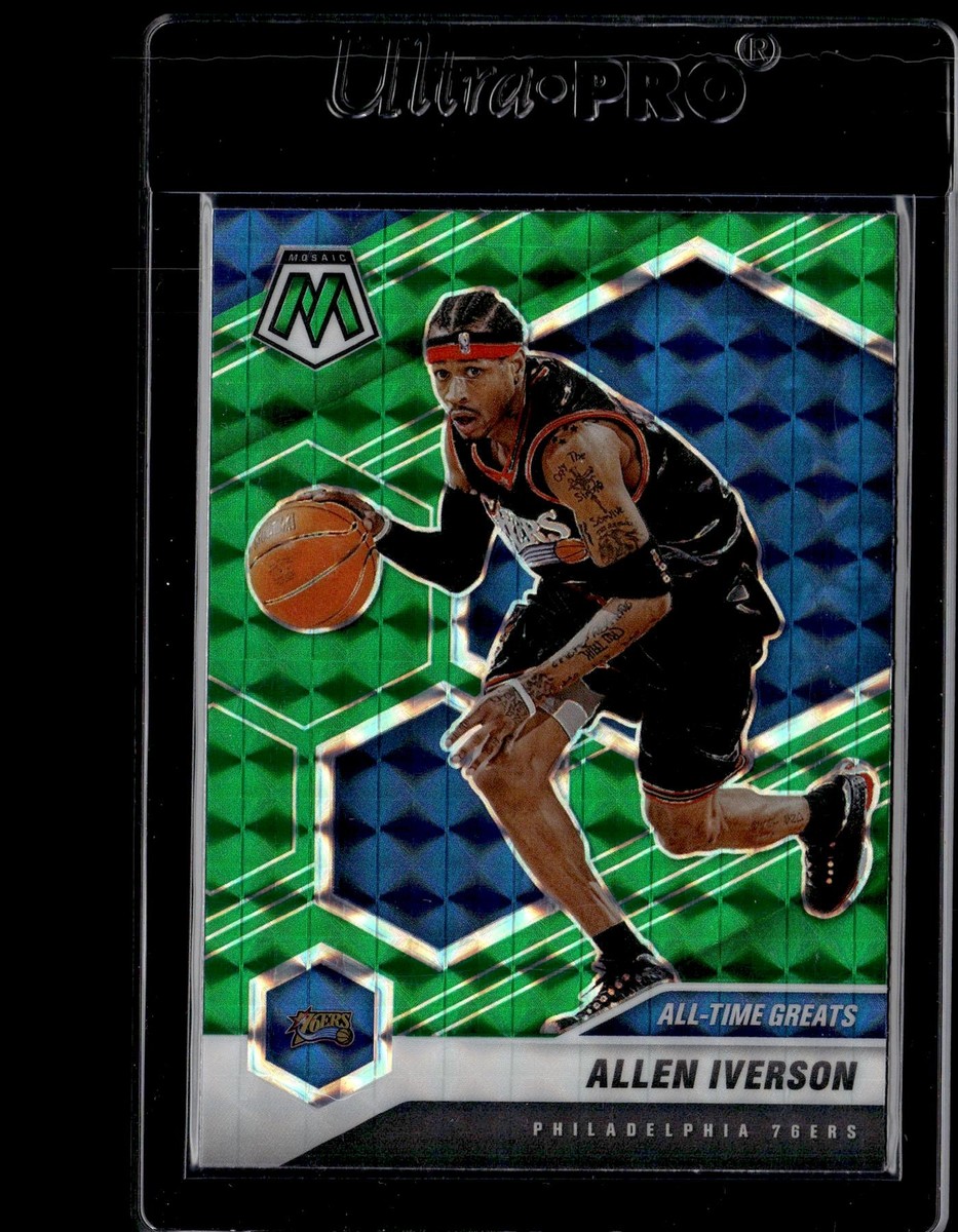 2020-21 Panini Mosaic Mosaic Green #292 Allen Iverson | eBay