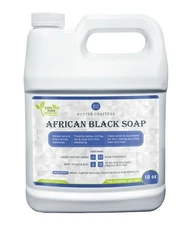 32 oz. Liquid Raw African Black Soap - 100% Pure Natural Organic Body Face Wash