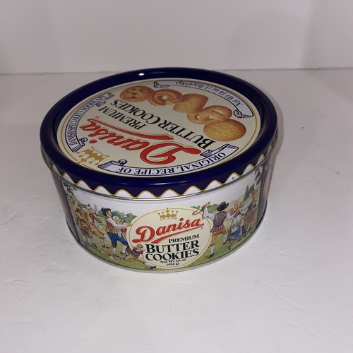 Danisa Premium Butter Cookies 16 oz Festive EMPTY TIN NO COOKIES INCLUDED - Picture 6 of 7