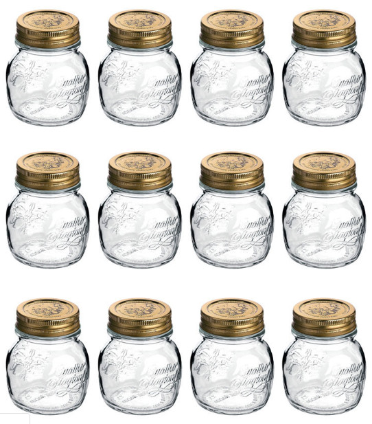 12 Barattoli Quattro Stagioni Bormioli 25 cl - Vetro per Conserve