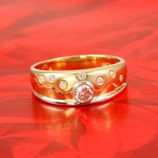Ring in 750 Gold 18 Karat mit Diamant Brillant 0,30 ct.w.si