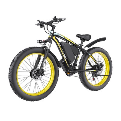 GOGOBEST GF700 E-Fahrrad Bike Dual-motor 1000W Fetter Reifen Schwarz Gelb